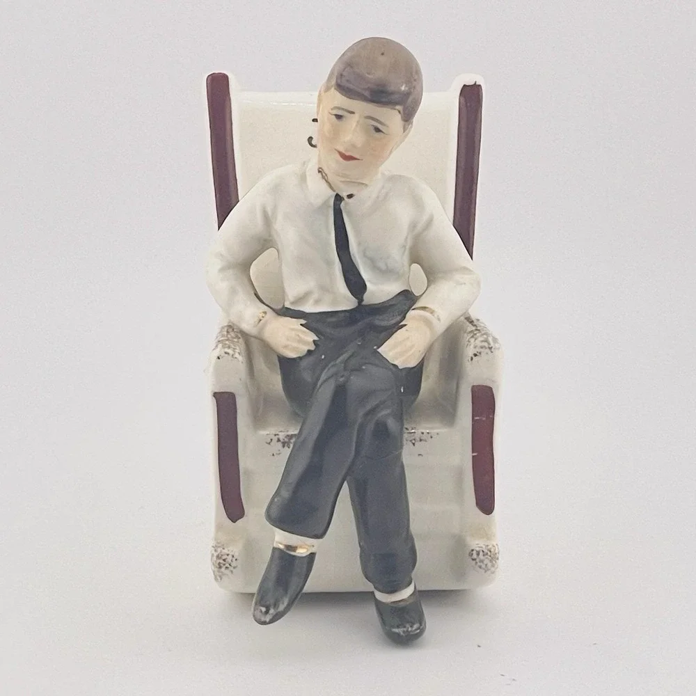 Vintage  Arrow 1962 JFK Kennedy Rocking Chair Salt & Pepper Shakers Set Japan